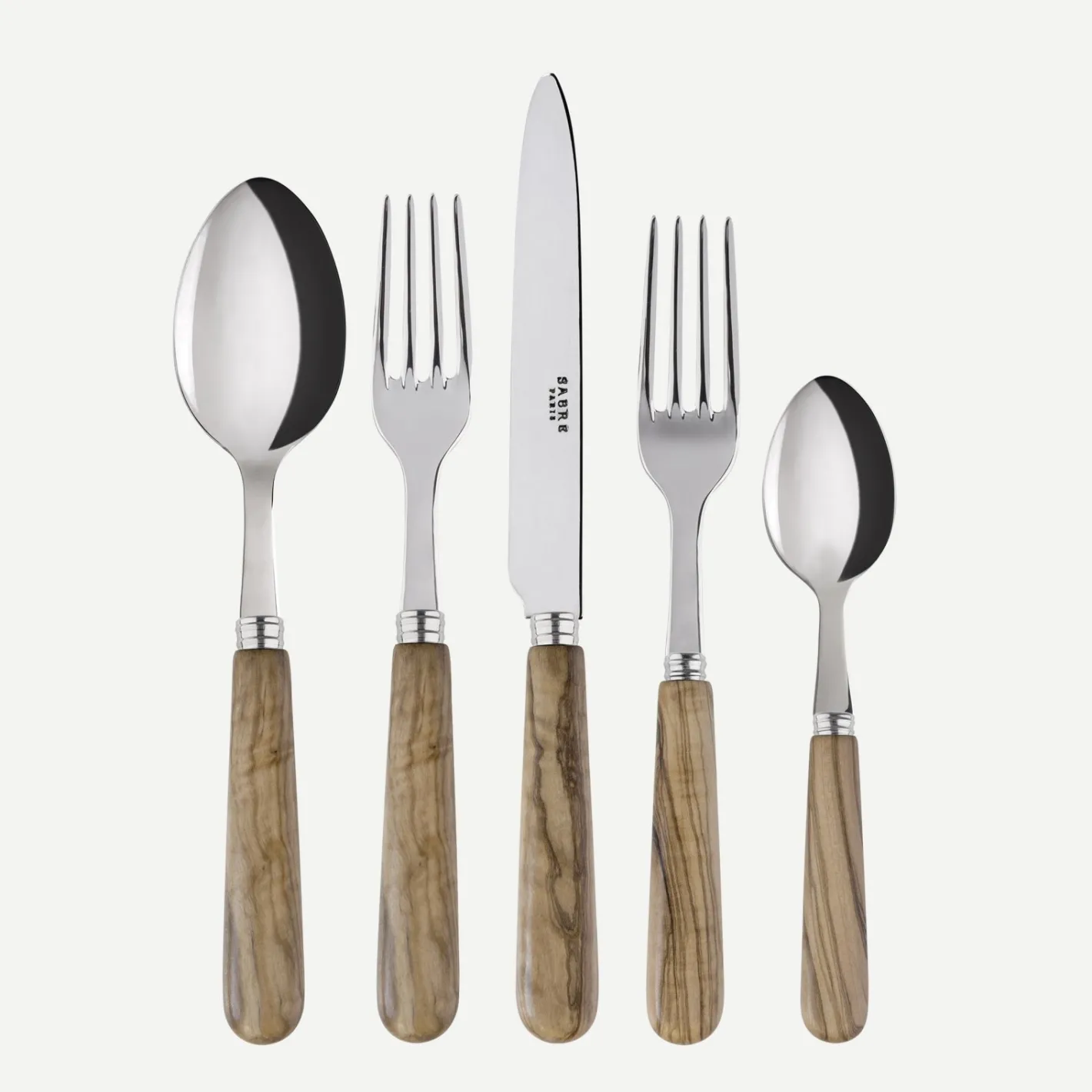 Sabre Paris Lavandou,Bois d'olivier | Set Of 5 Pieces
