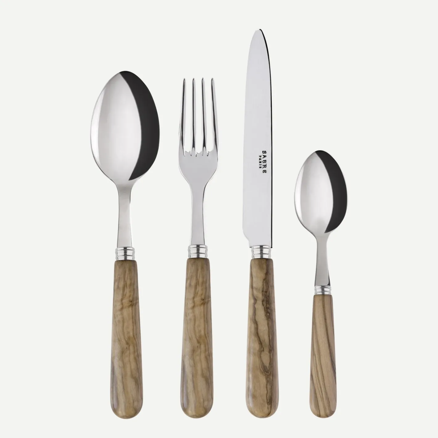 Sabre Paris Lavandou,Bois d'olivier | Set Of 4 Pieces