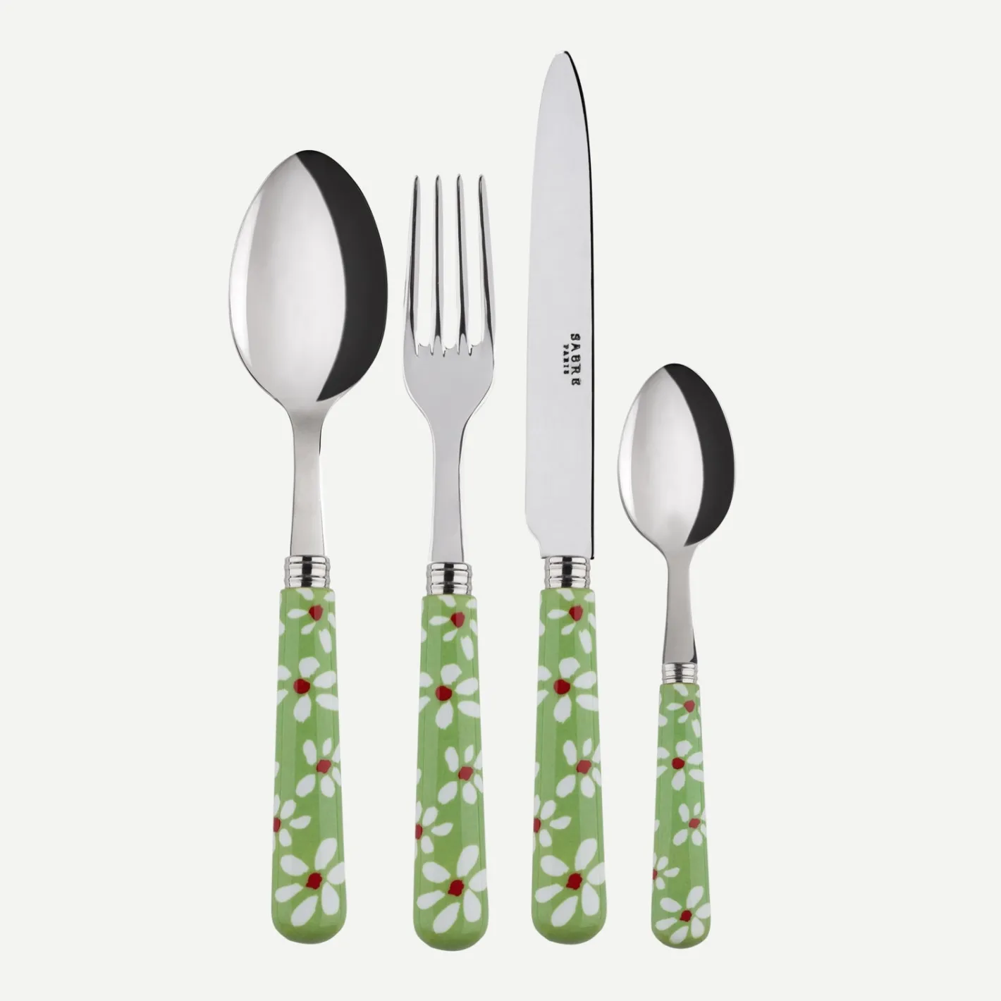 Sabre Paris Marguerite,Vert jardin | Set Of 4 Pieces