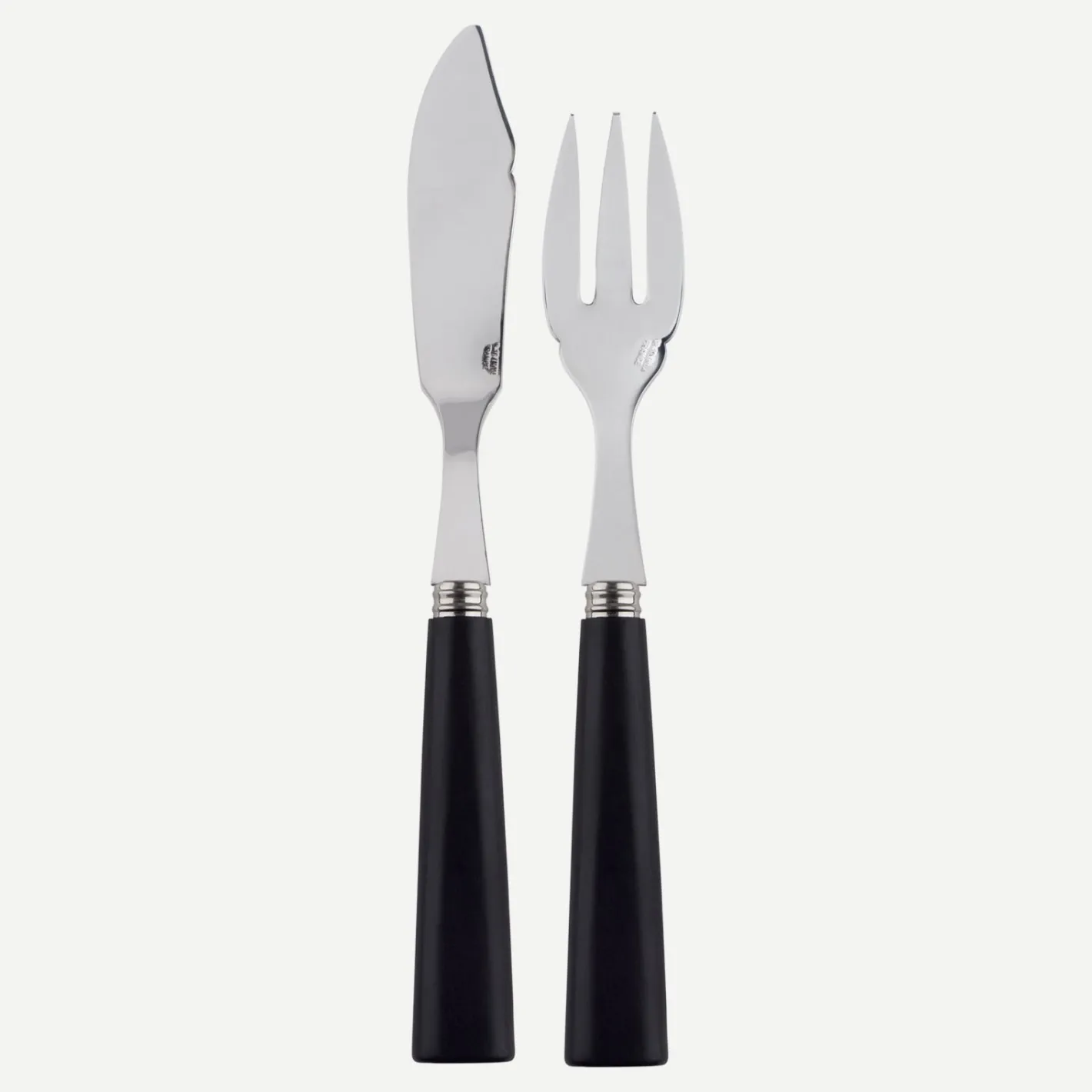 Sabre Paris Nature,Bois stratifié noir | Fish Knife | Fish Fork