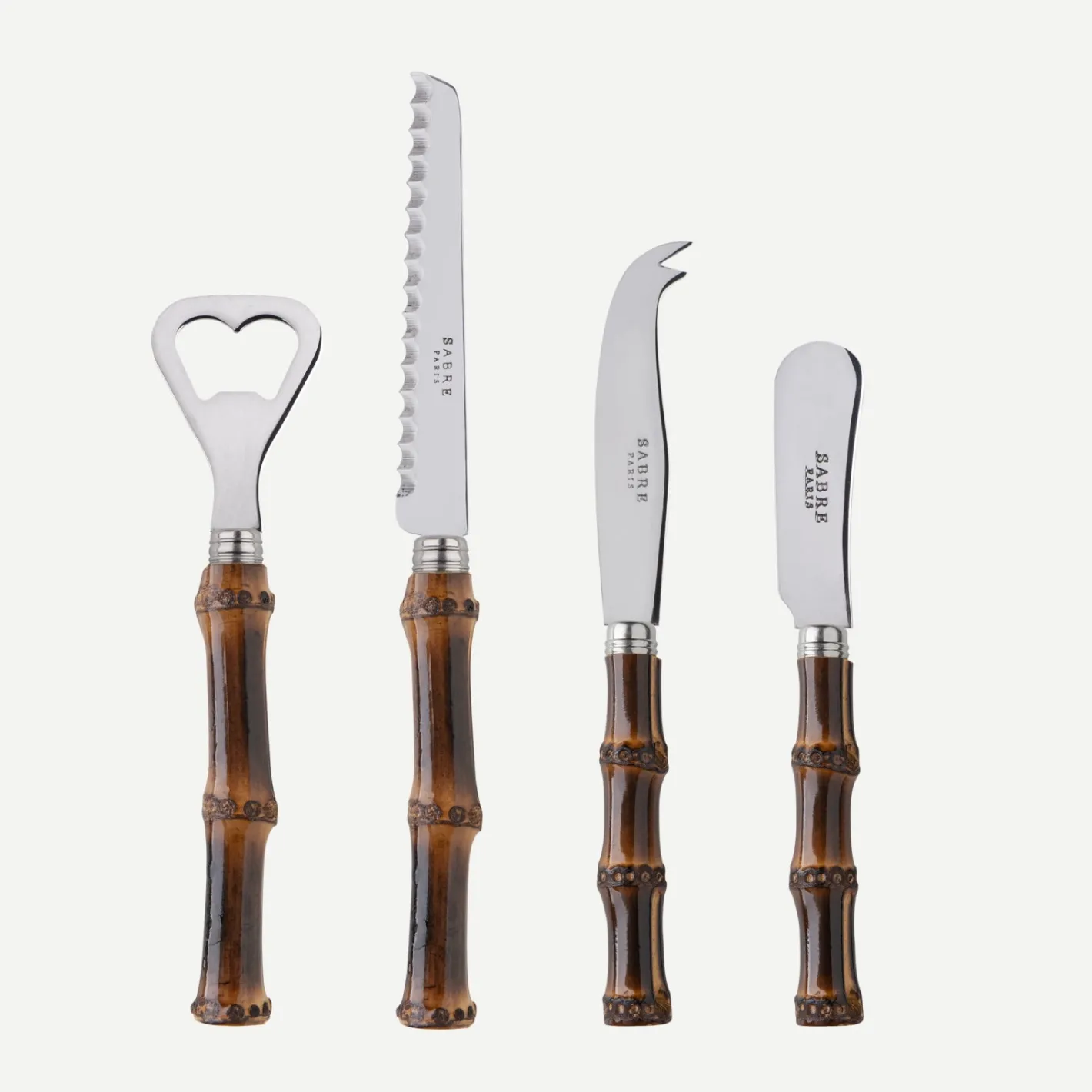 Sabre Paris Panda,Bambou foncé | Aperitif Set