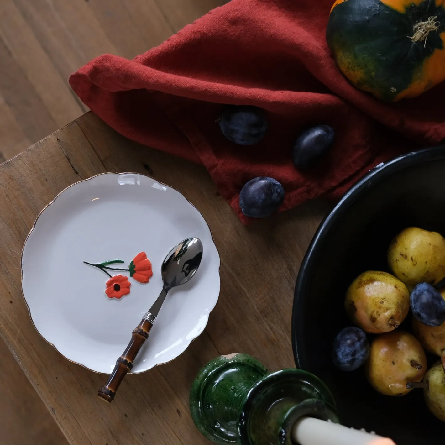 Sabre Paris Panda,Bambou foncé | Dessert Spoon