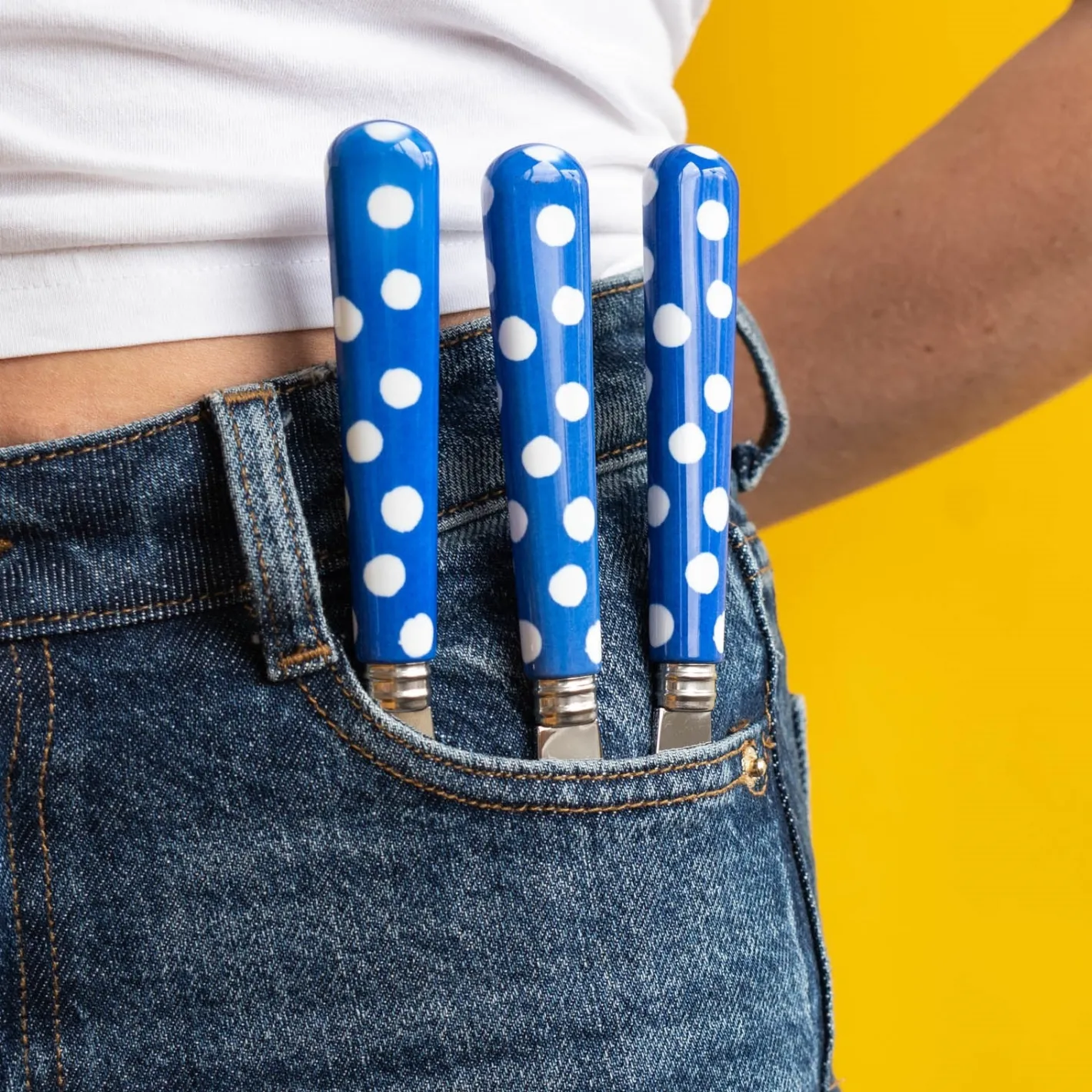 Sabre Paris Pois Blancs,Bleu outremer | 24 Pieces Set