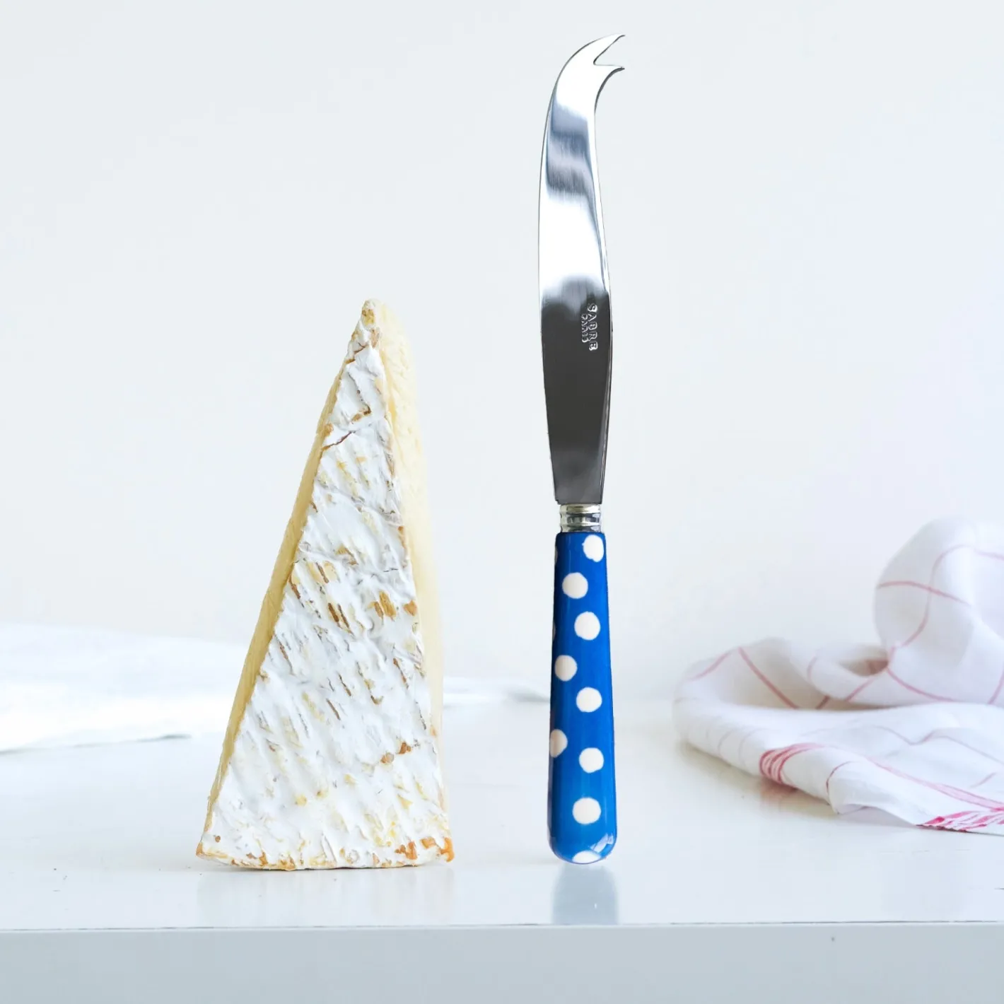 Sabre Paris Pois Blancs,Bleu outremer | Cheese Knife