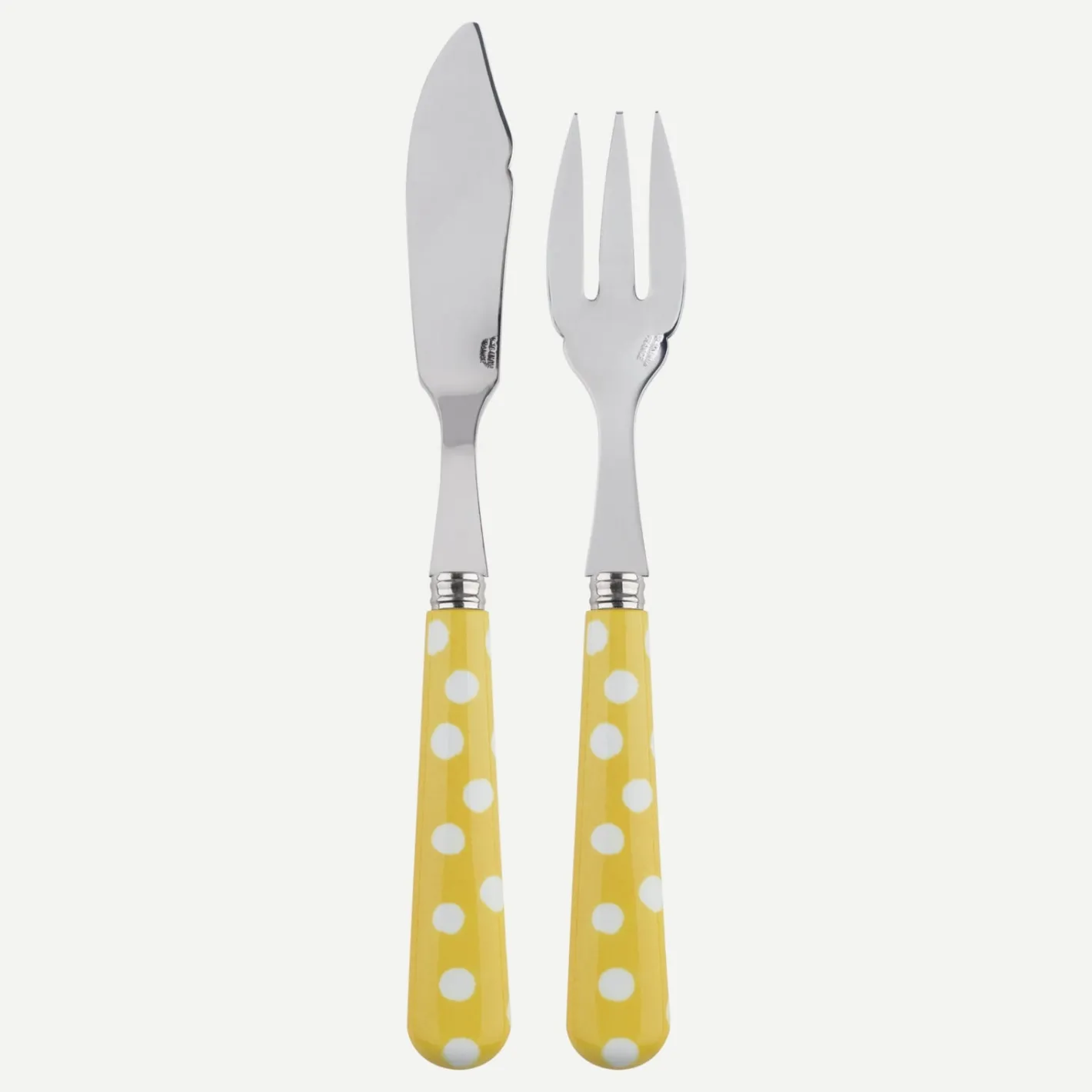 Sabre Paris Pois Blancs, | Fish Knife | Fish Fork