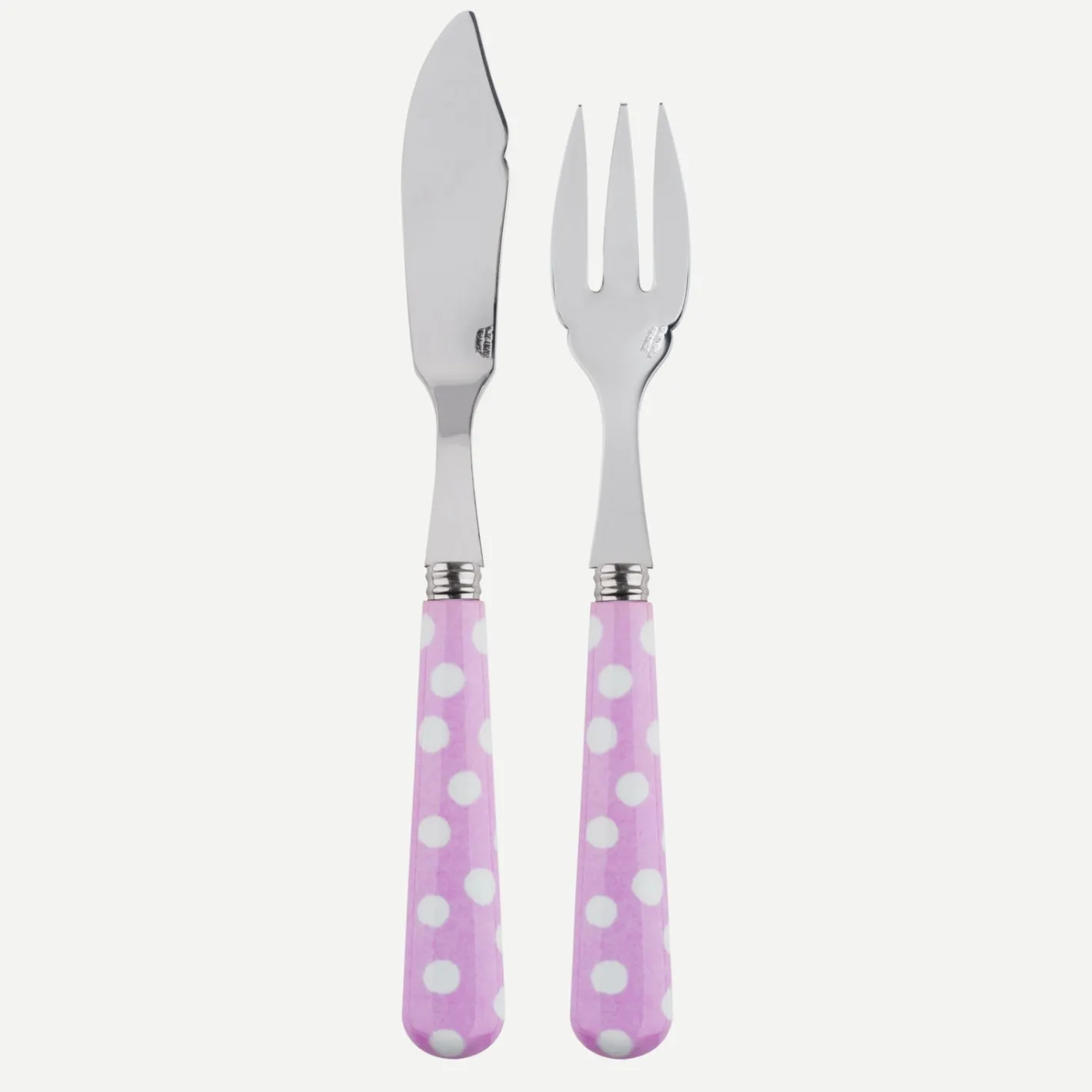 Sabre Paris Pois Blancs, | Fish Knife | Fish Fork