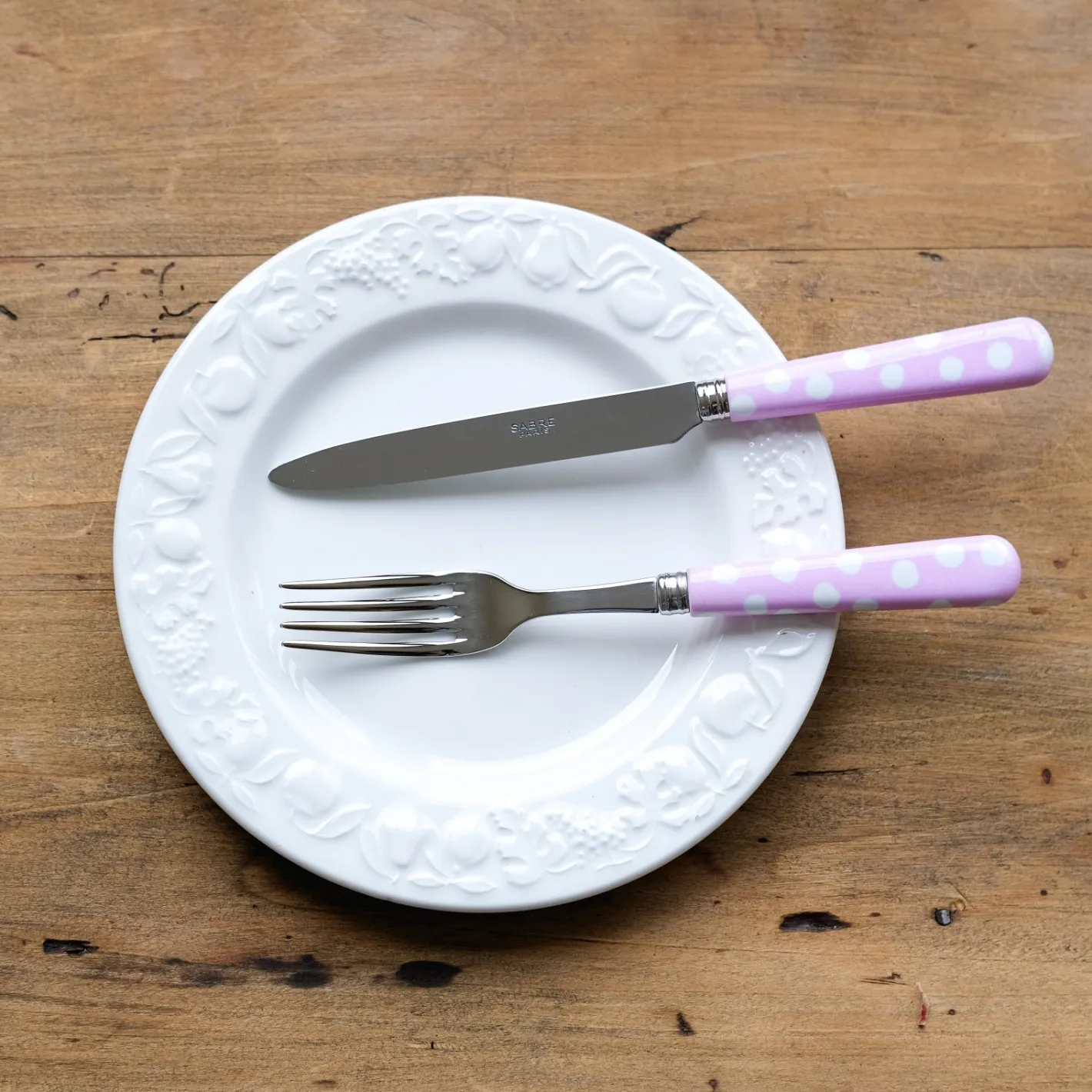 Sabre Paris Pois Blancs, | 24 Pieces Set
