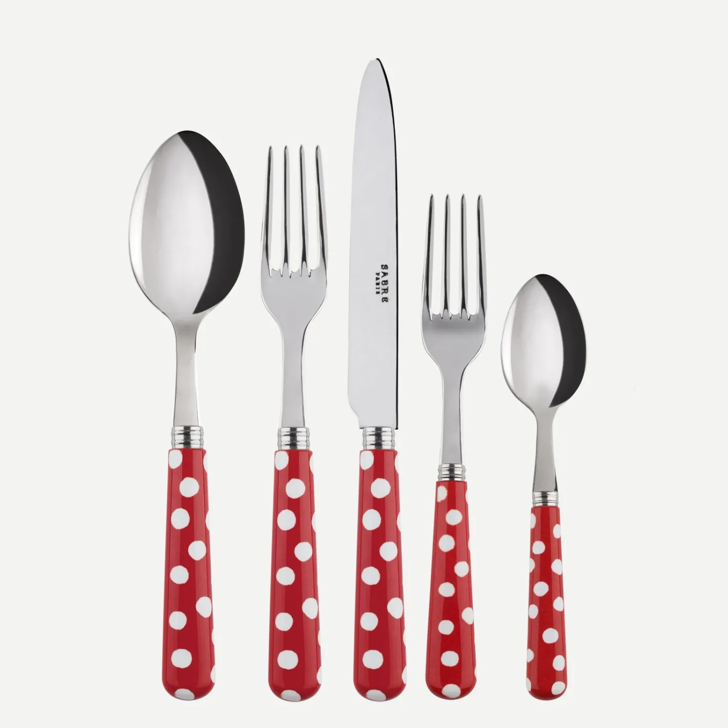 Sabre Paris Pois Blancs, | Set Of 5 Pieces