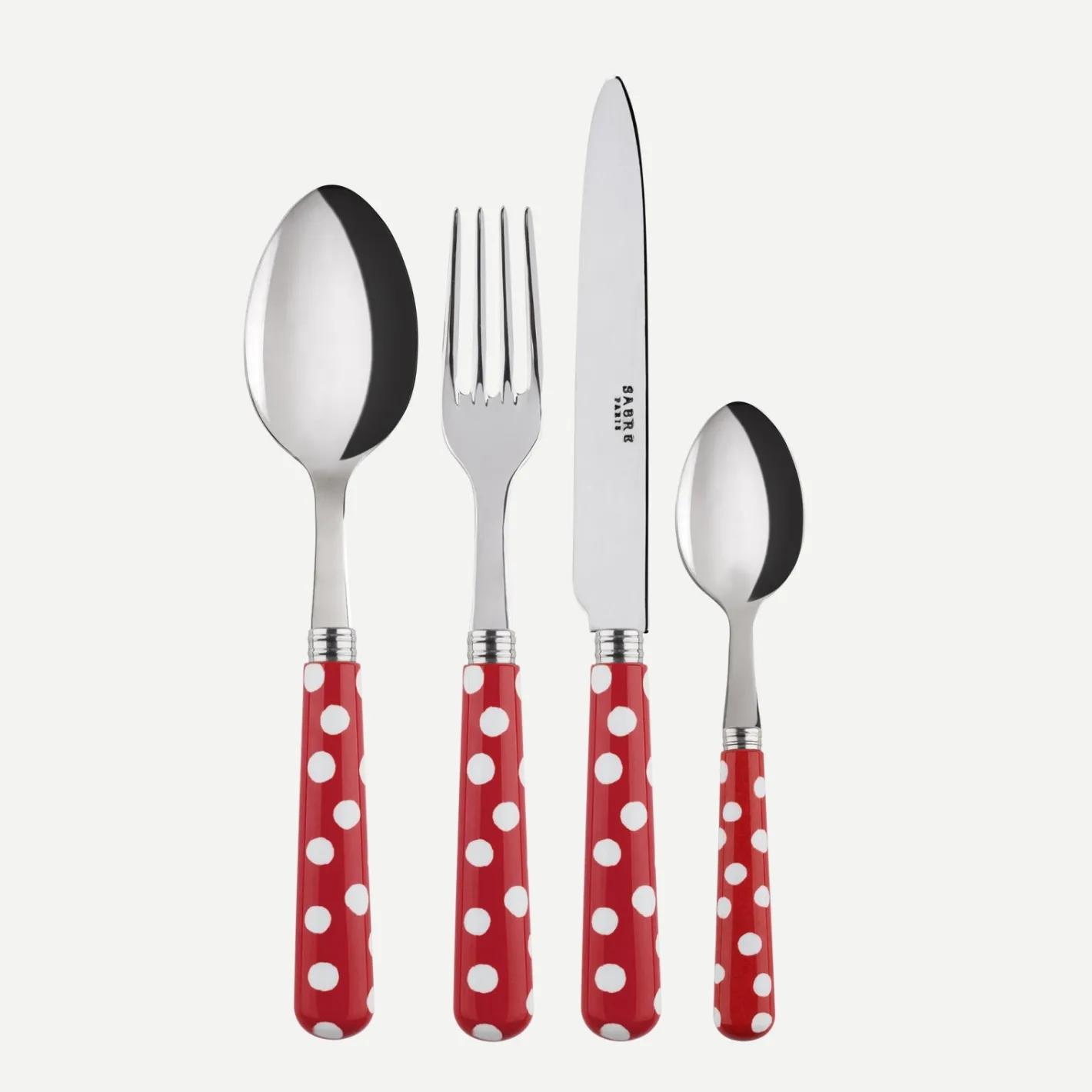 Sabre Paris Pois Blancs, | Set Of 4 Pieces