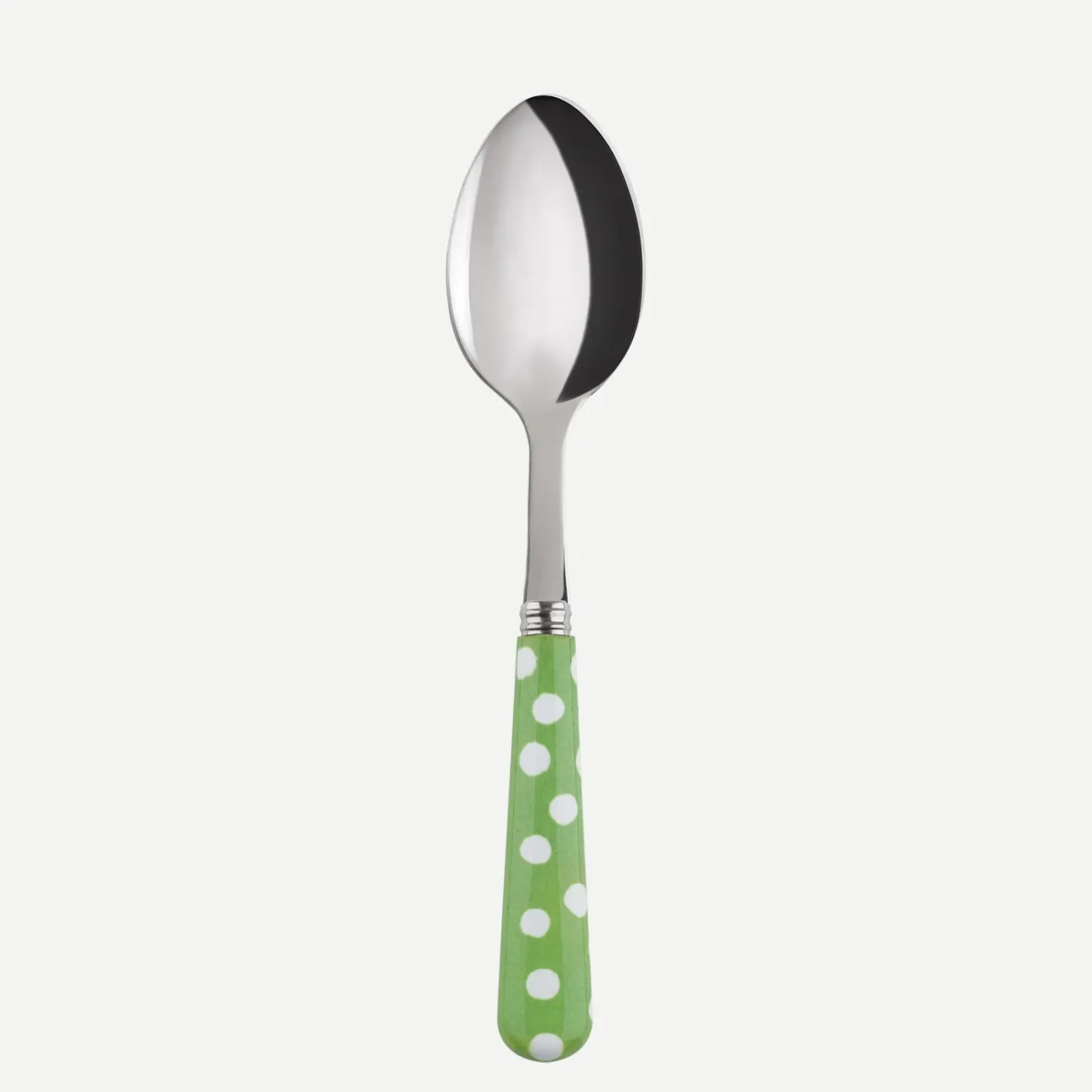 Sabre Paris Pois Blancs,Vert jardin | Dessert Spoon