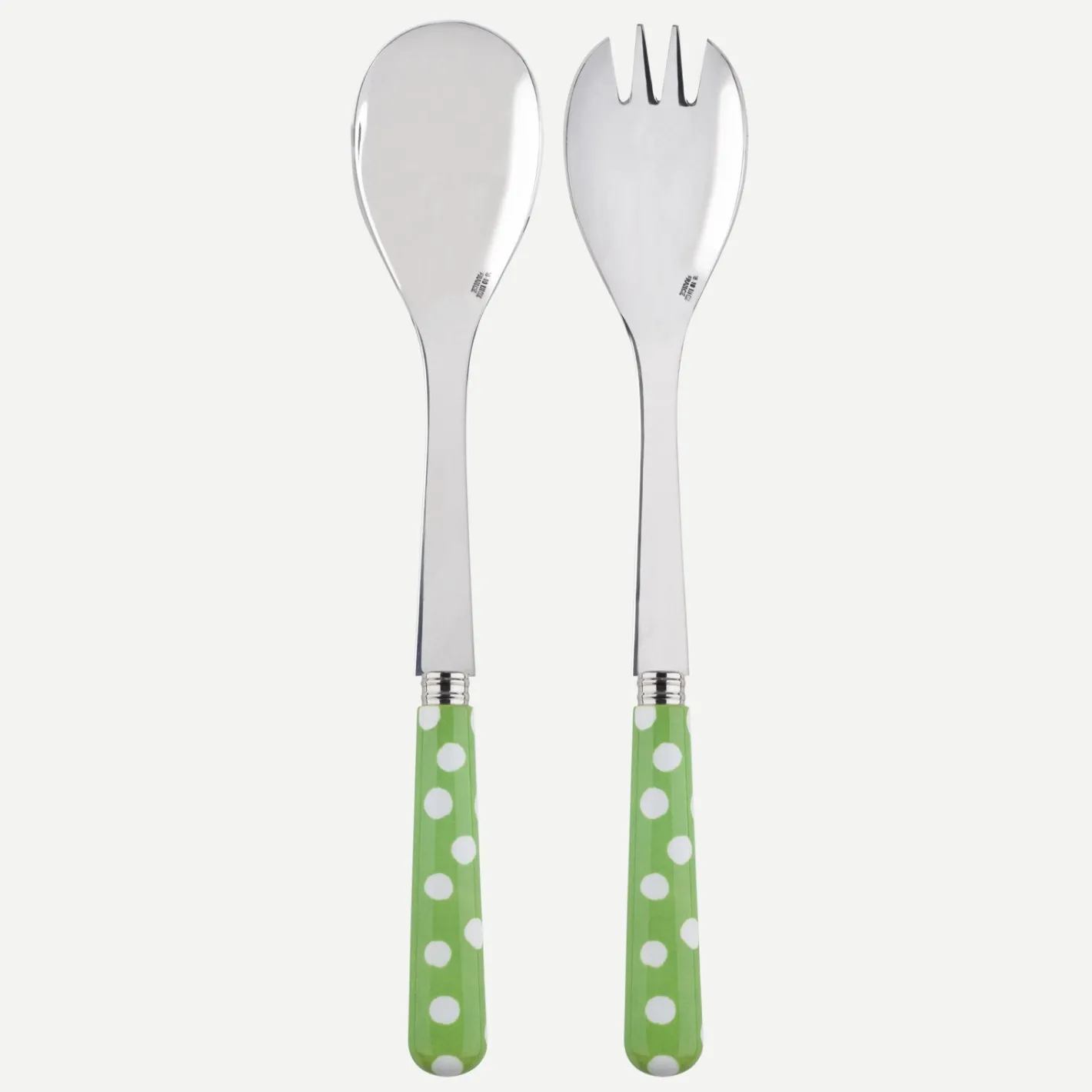 Sabre Paris Pois Blancs,Vert jardin | Salad Set