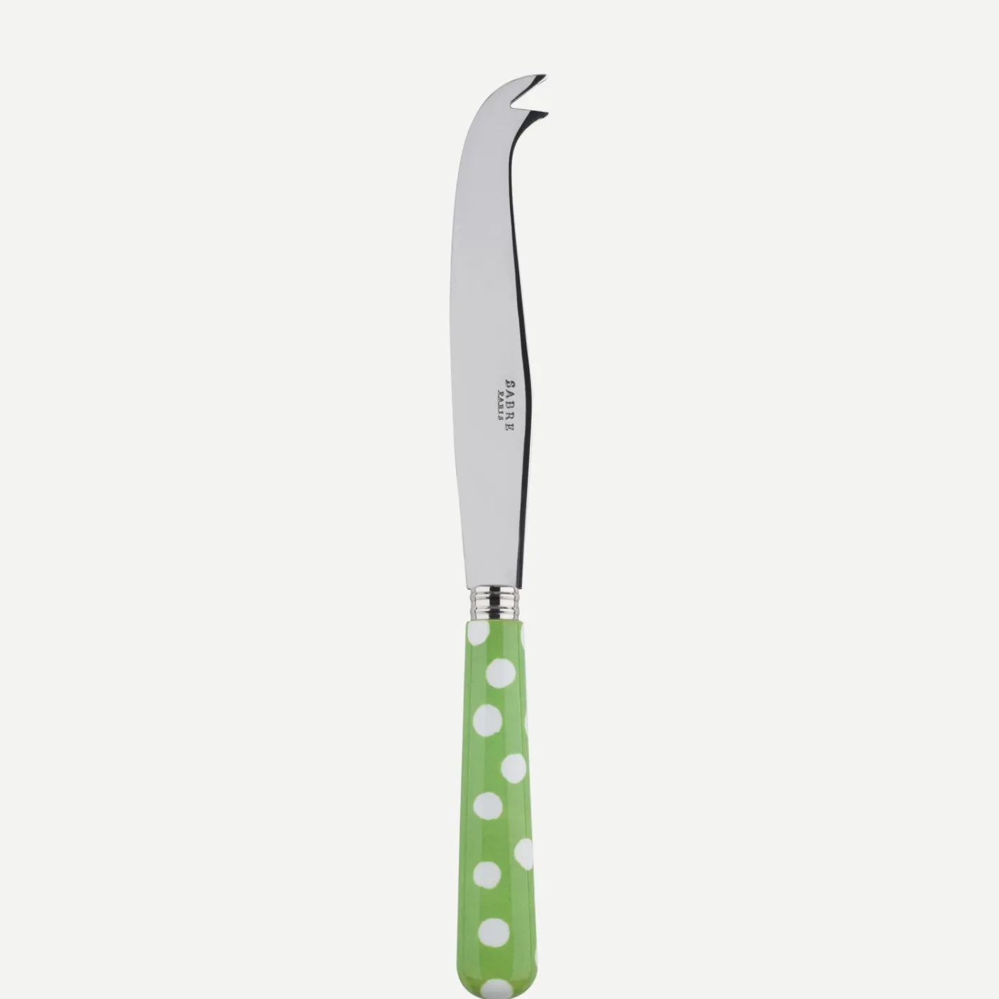 Sabre Paris Pois Blancs,Vert jardin | Cheese Knife