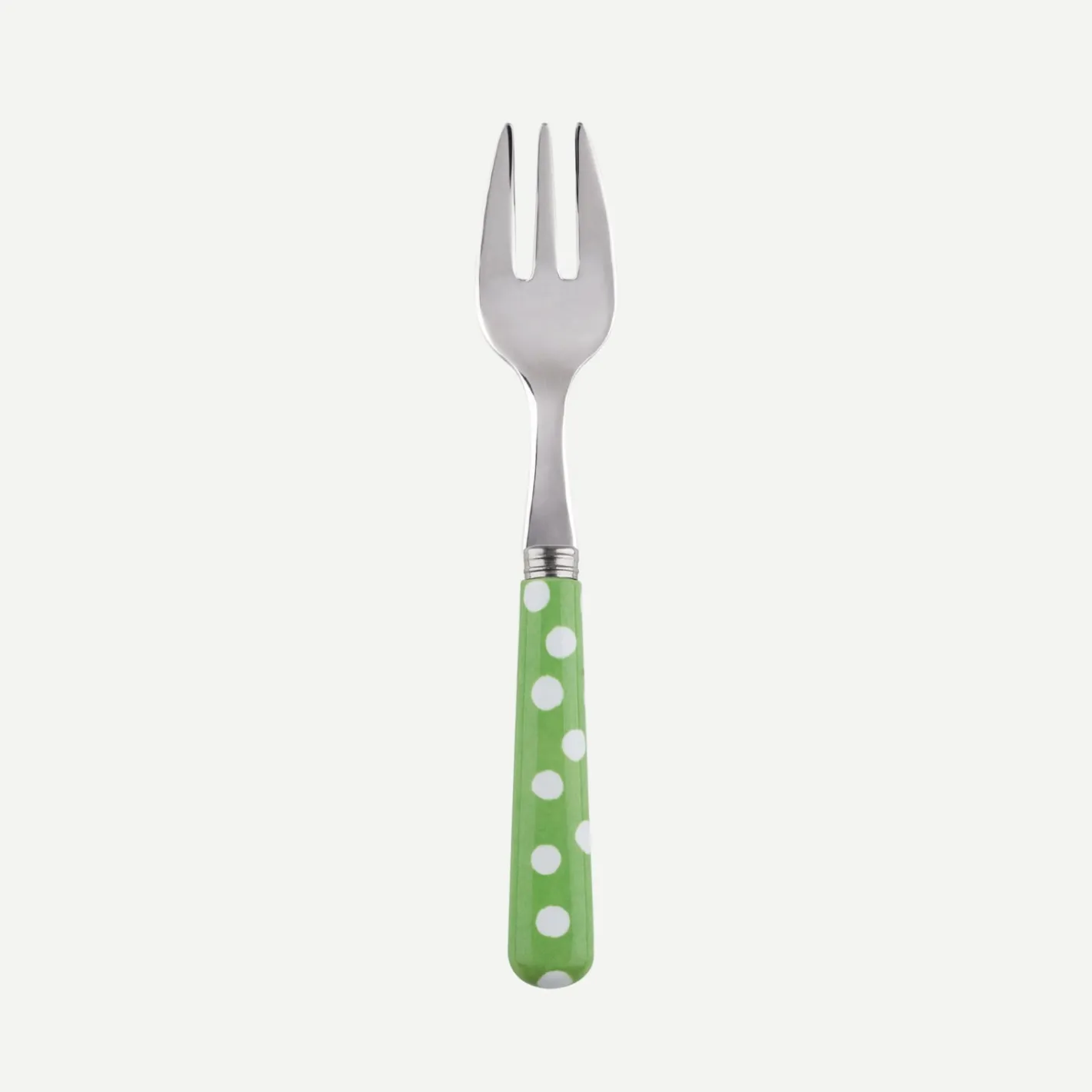 Sabre Paris Pois Blancs,Vert jardin | Oyster Fork
