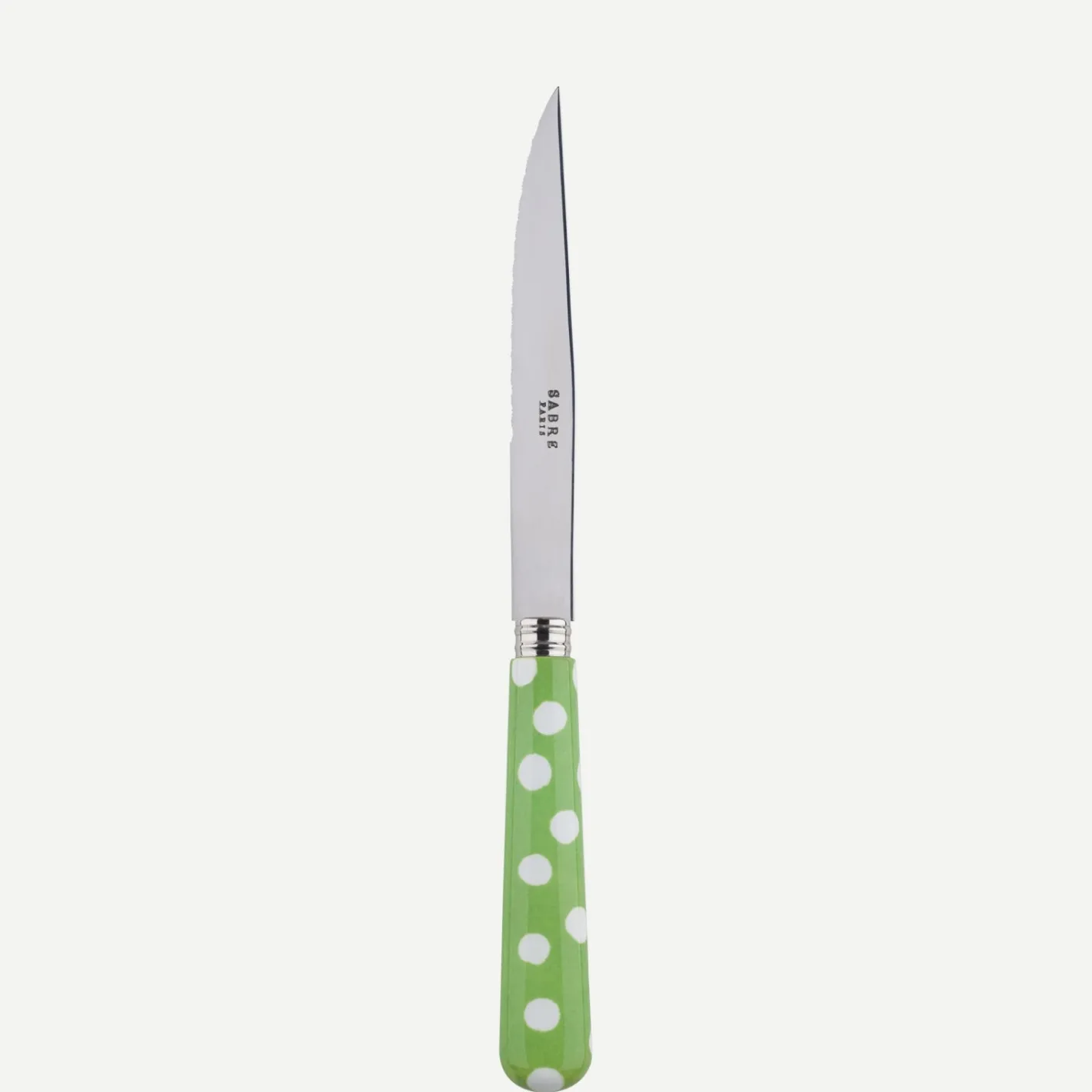 Sabre Paris Pois Blancs,Vert jardin | Steak Knife