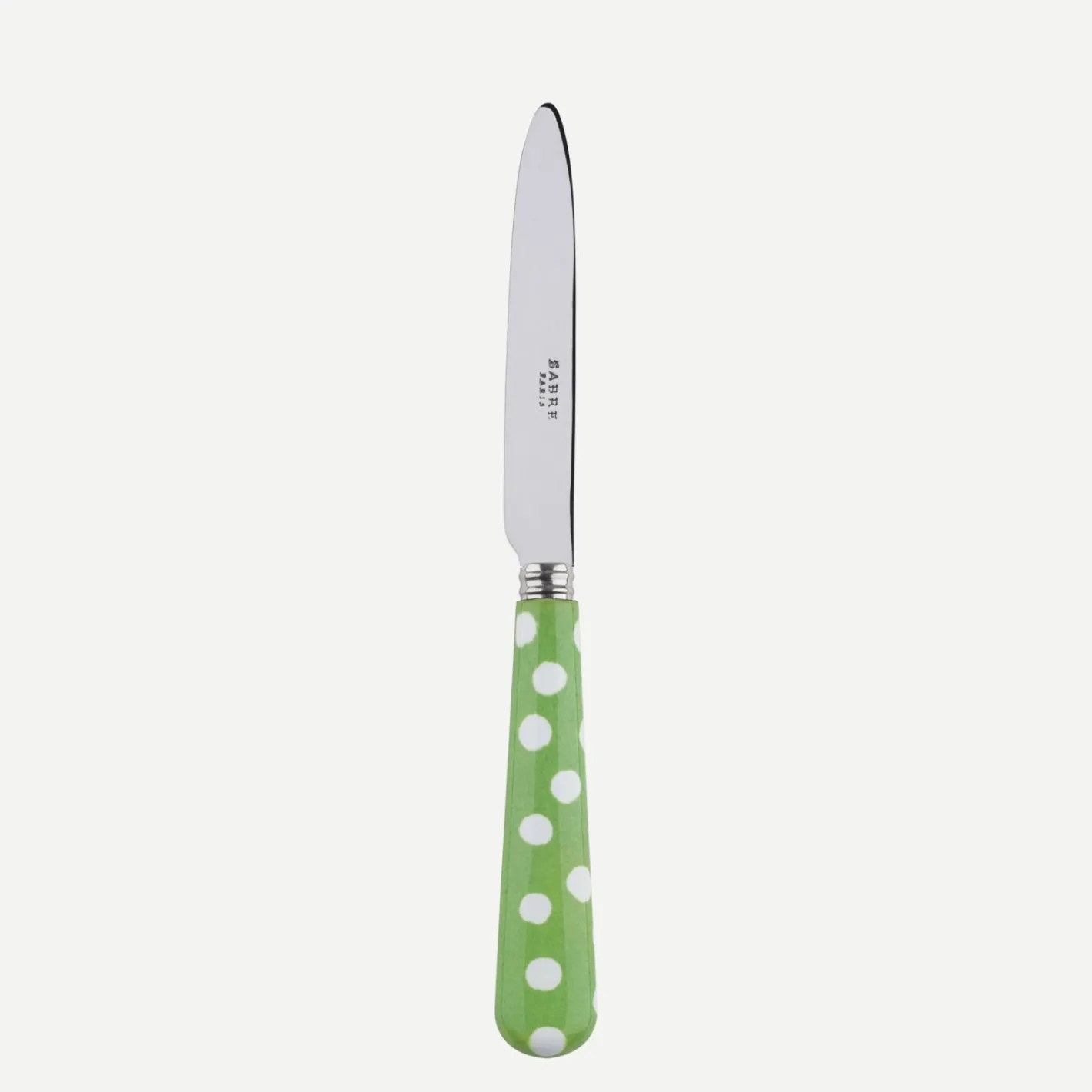 Sabre Paris Pois Blancs,Vert jardin | Dessert Knife